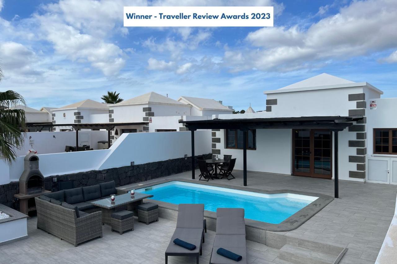 Stunning Villa Arabella - Heated Pool - Bbq - Amazing Terrace - Playa Blanca Ngoại thất bức ảnh